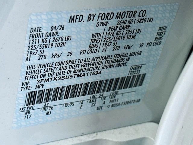 New 2026 White Metallic Ford Premium image 20