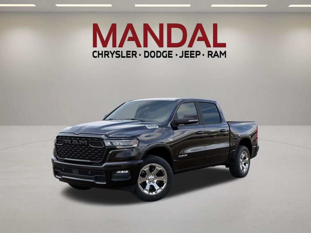 New 2026 Diamond Black Crystal Pearl-Coat Exterior Paint RAM Big Horn image 1