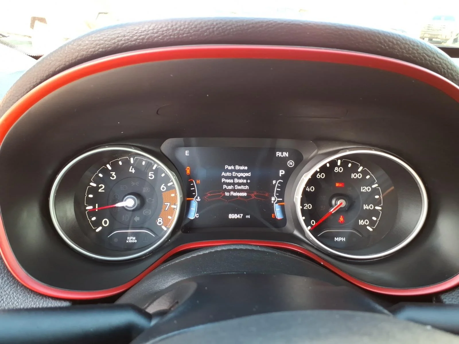 Used 2021 Red Redline Pearlcoat Jeep Trailhawk image 12