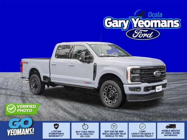 New 2026 Glacier Gray Metallic Tri-Coat Ford F-250® Platinum® image 1