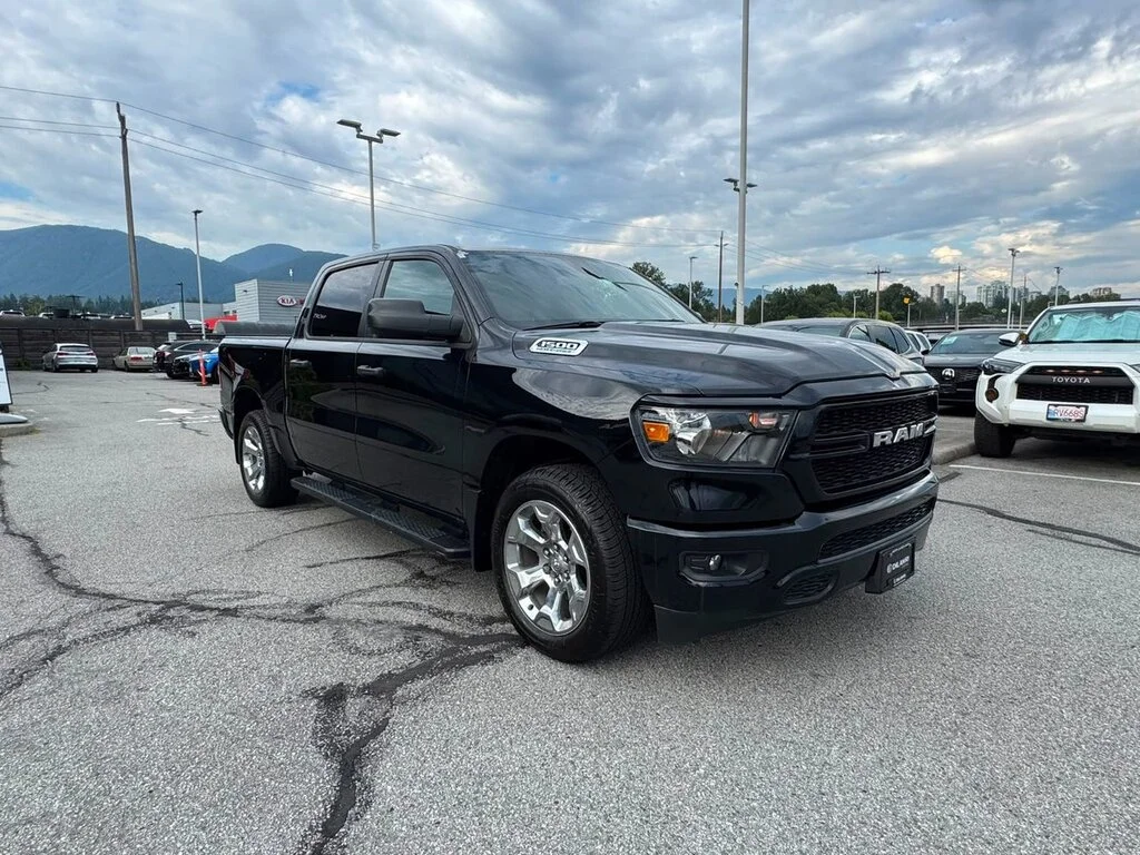 Used 2024 Diamond Black Crystal Pearl Ram Tradesman 4x4 Crew Cab 5
