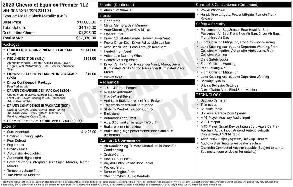 Used 2023 Black Chevrolet Premier image 37