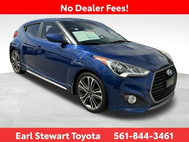 Used 2016 Hyundai Veloster R-Spec with VIN KMHTC6AE4GU285446 for sale in Lake Park, FL