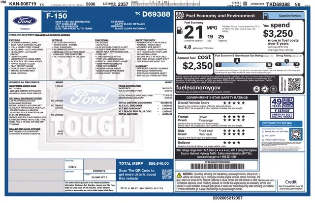 New 2026 Agate Black Metallic Ford XLT image 5