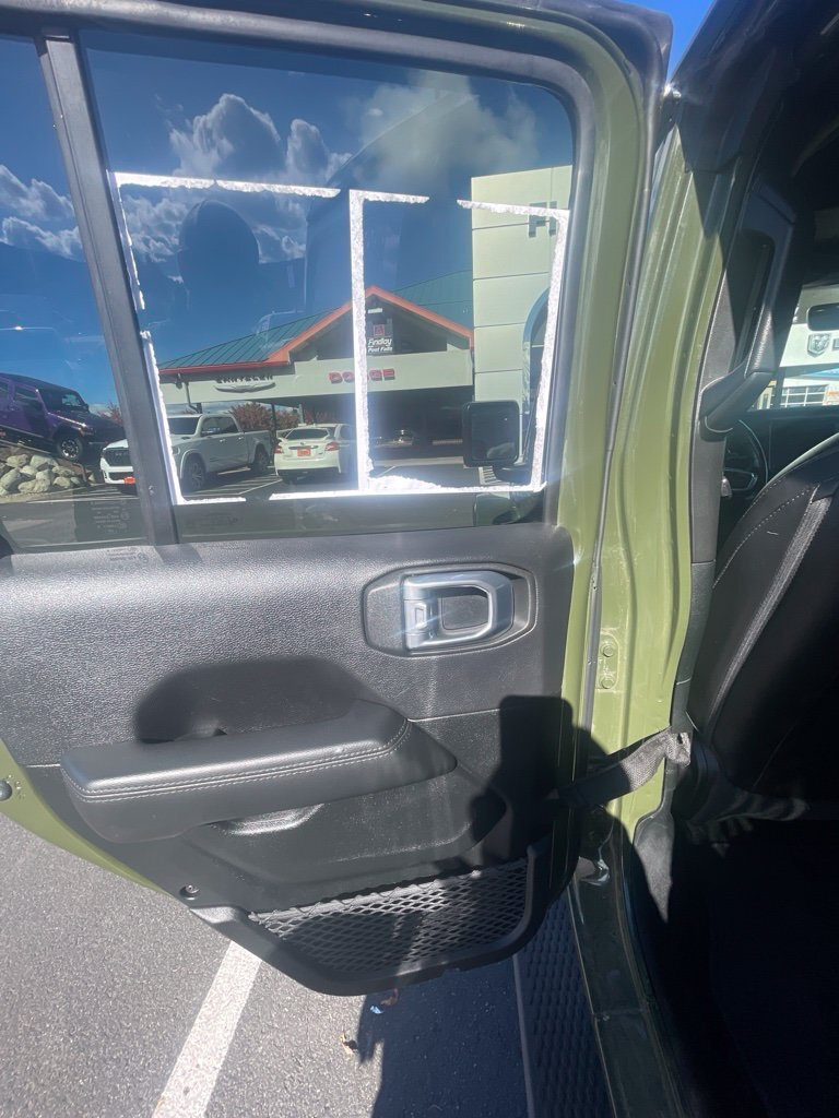 Certified Used 2021 Green Jeep Unlimited Sahara Altitude image 12