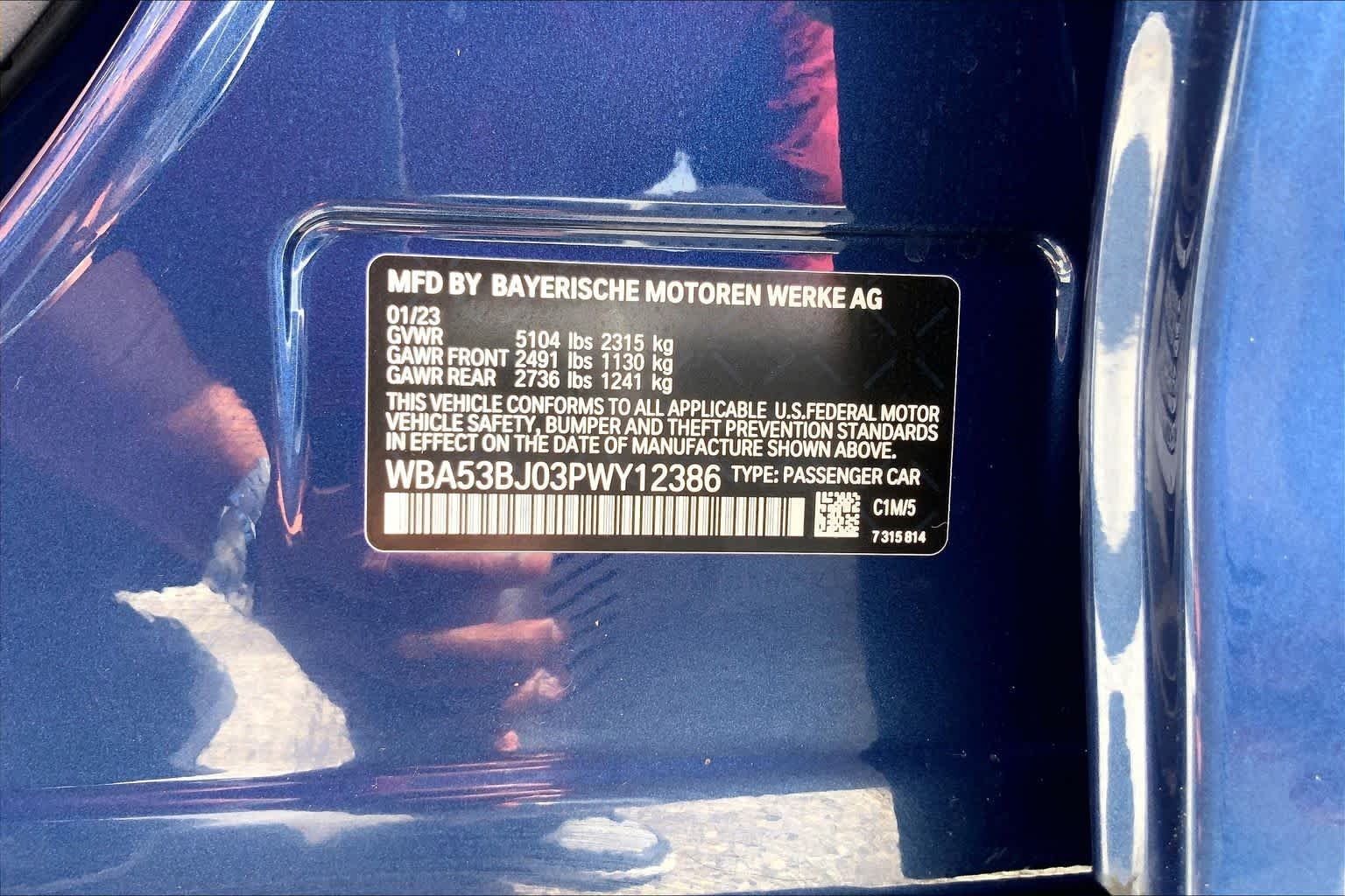 Used 2023 Phytonic Blue Metallic BMW 540i image 36