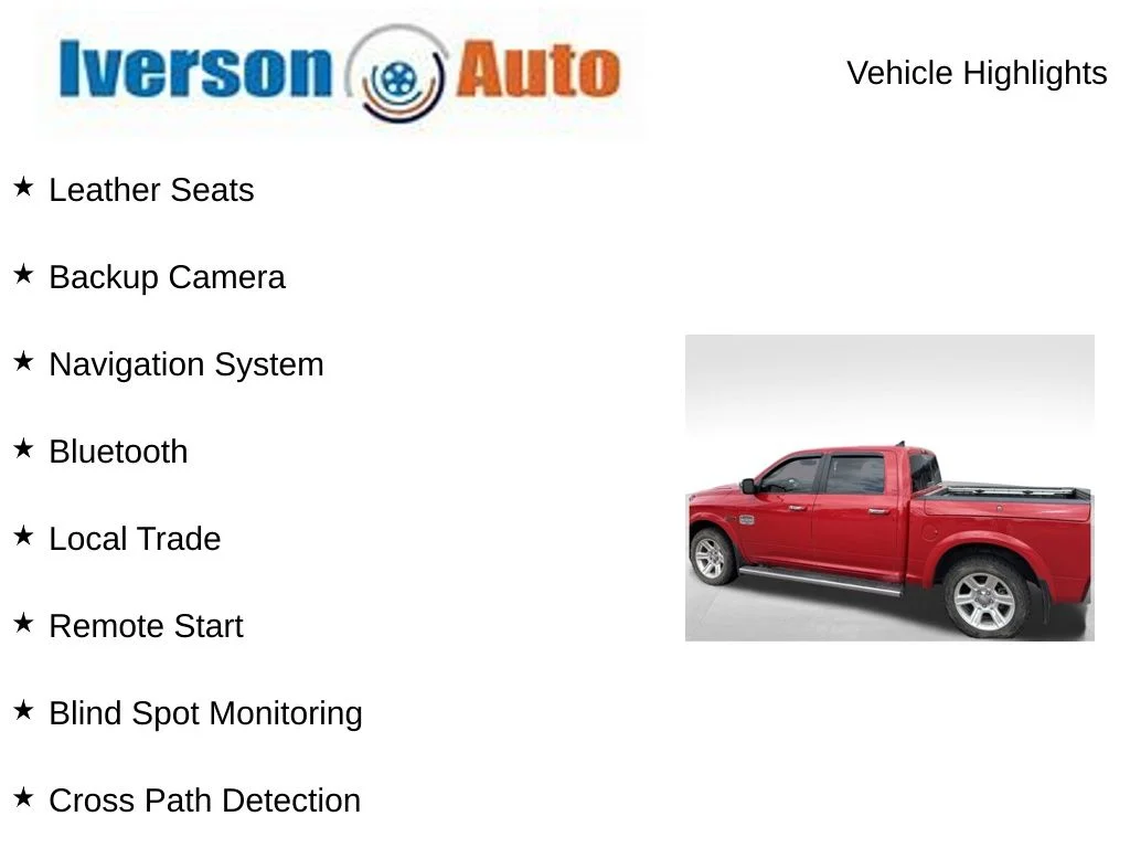 Used 2014 Red Ram Laramie Longhorn image 2