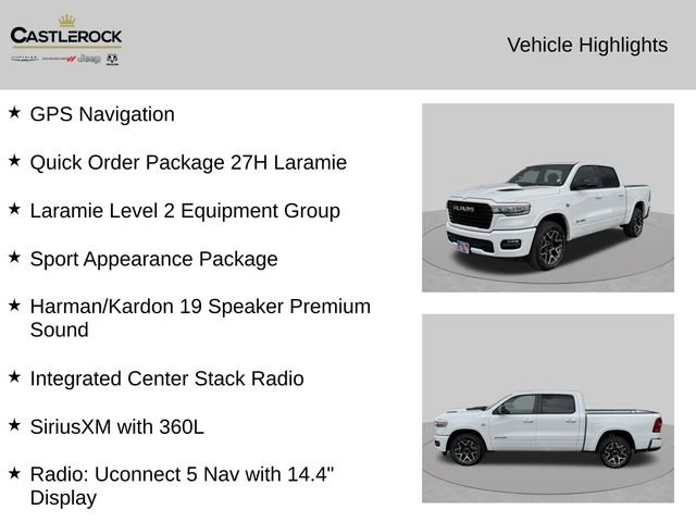 New 2026 Bright White Clear-Coat Exterior Paint RAM Laramie image 4