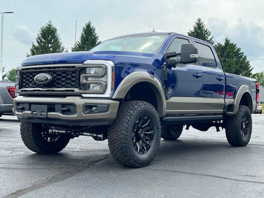 New 2026 Blue Ford XLT Black Widow Lifted Truck image 2