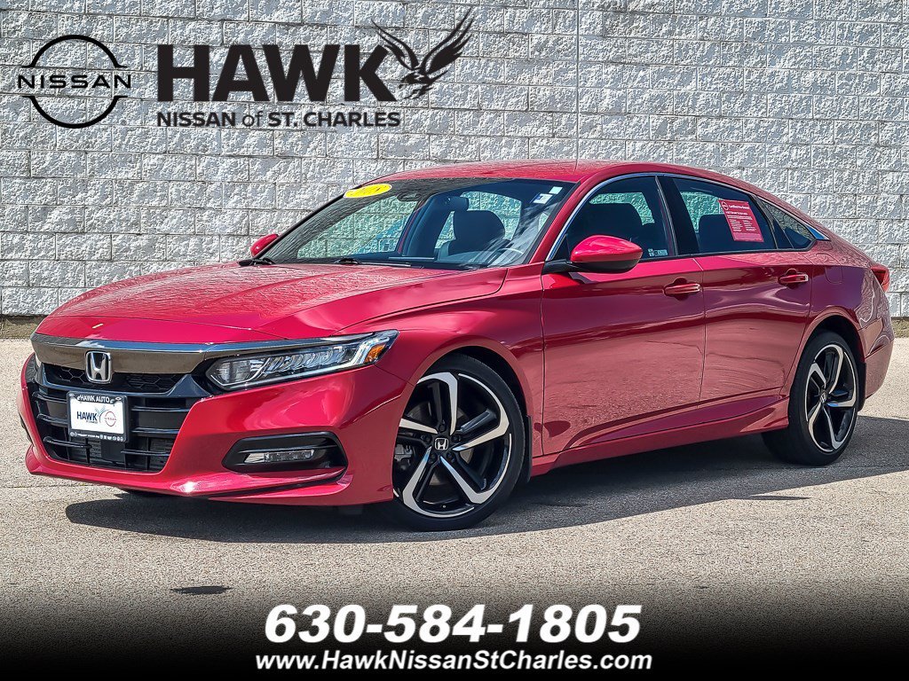 Used 2019 Red Honda Sport 1.5T image 1