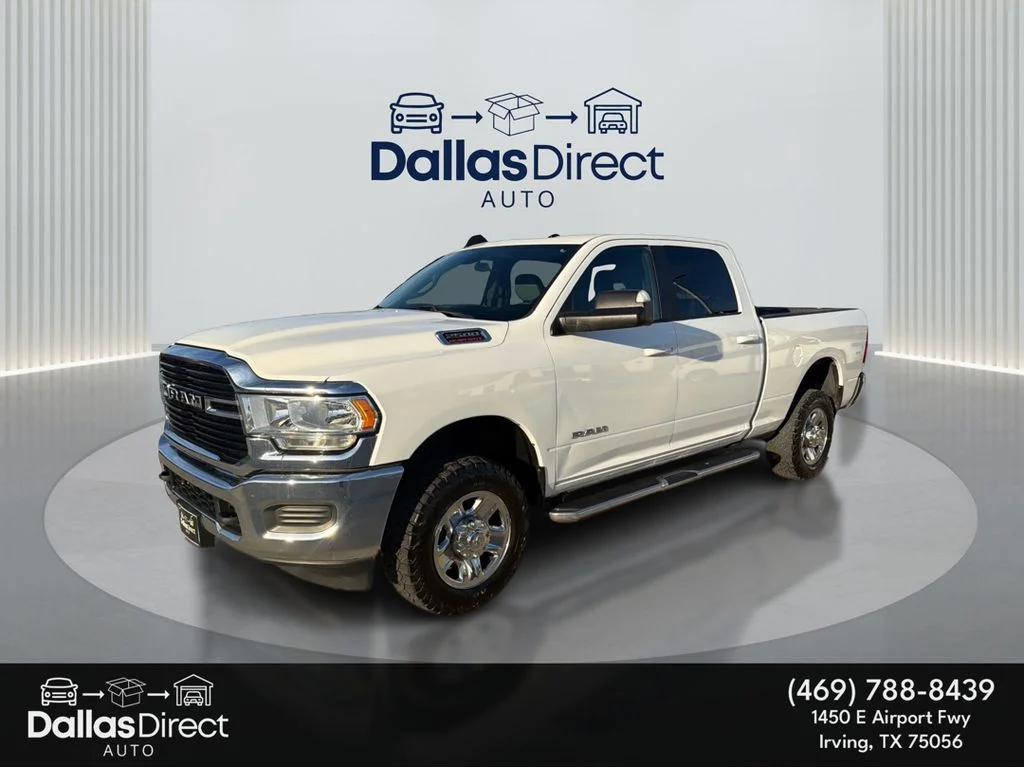 Used 2021 Bright White Clearcoat Ram Big Horn image 1