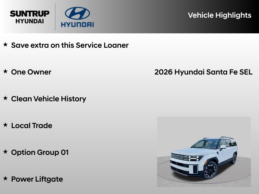 Certified Used 2026 Serenity White Hyundai SEL image 8