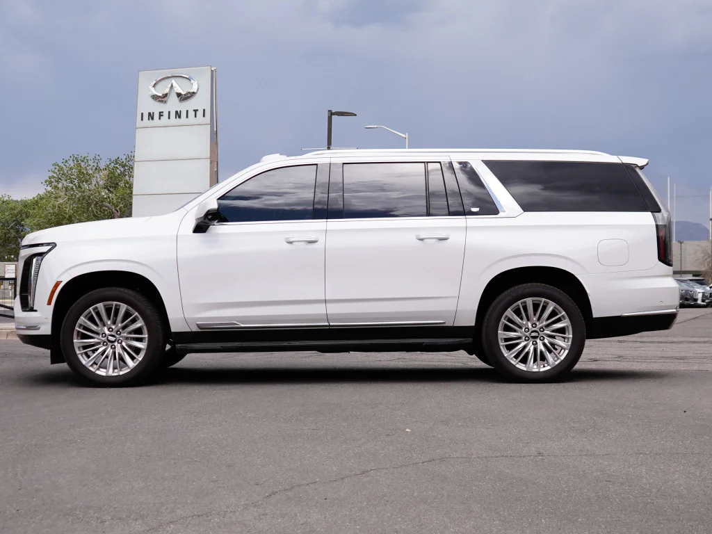 Used 2025 Crystal White Tricoat Cadillac 4WD Premium Luxury image 6