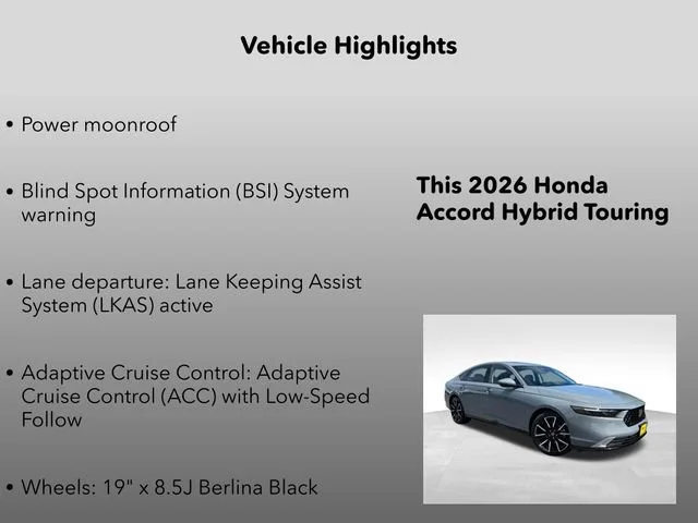 New 2026 Urban Gray Pearl Honda Touring image 5