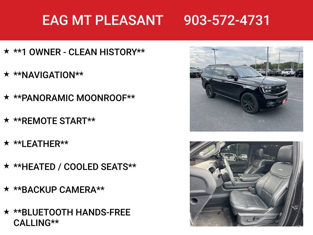Used 2025 Agate Black Metallic Ford Platinum image 4