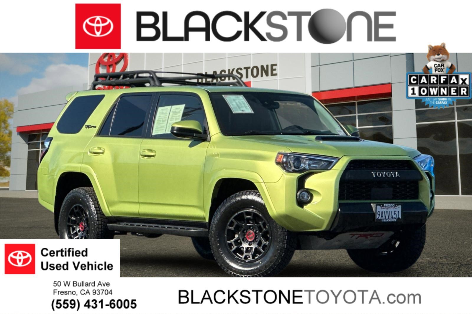 Certified Used 2022 Lime Rush Toyota TRD Pro image 1