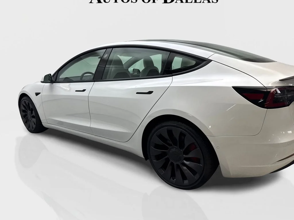 Used 2021 White Tesla Performance image 14