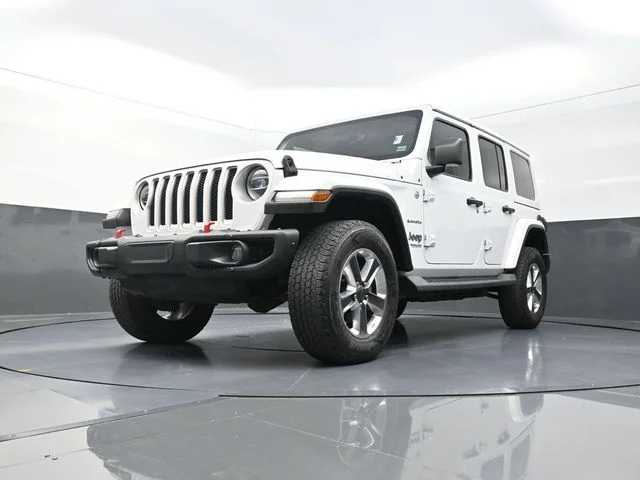 Used 2021 White Jeep Unlimited Sahara image 32