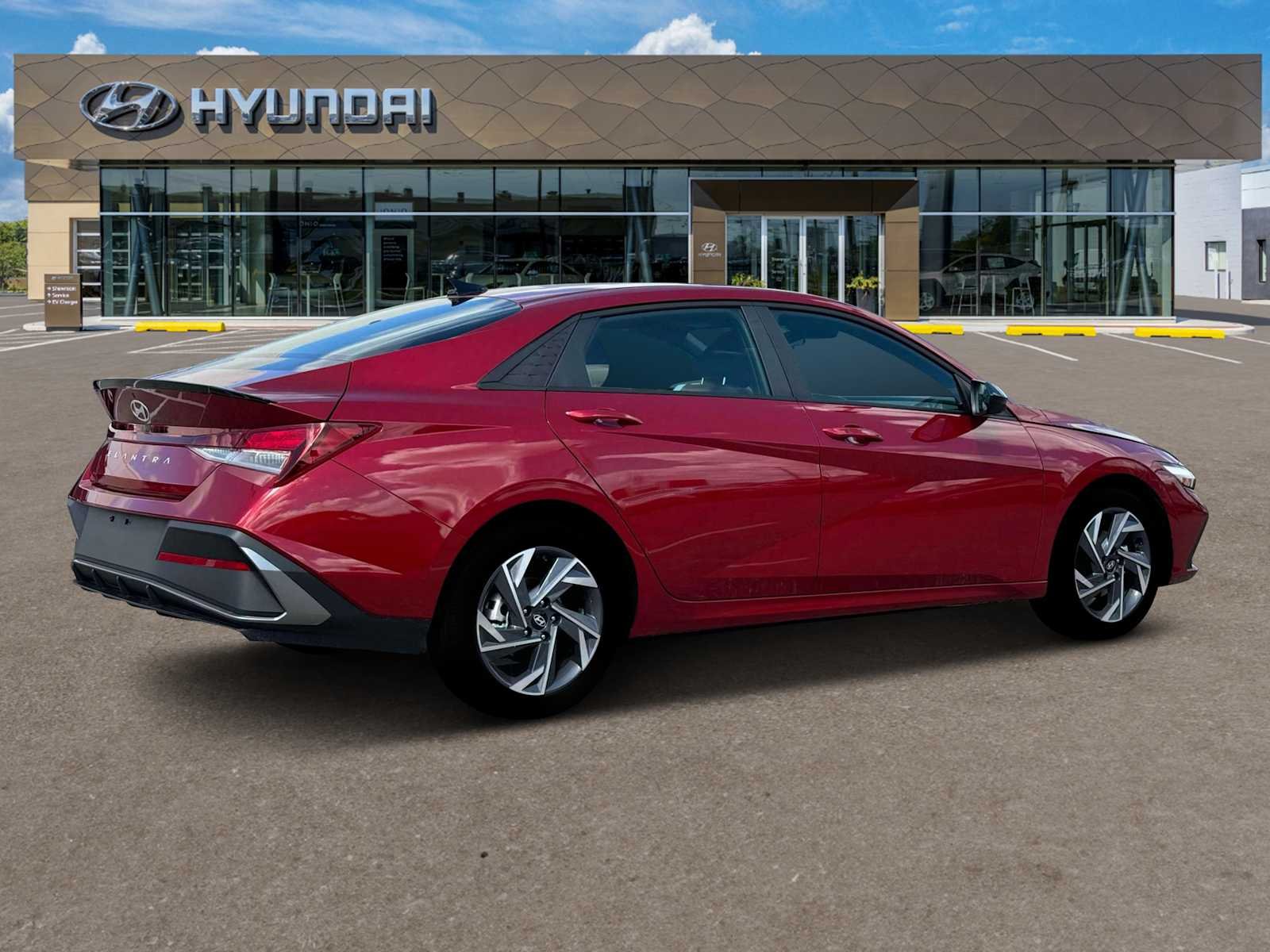 Used 2025 Ultimate Red Hyundai SEL Sport image 8