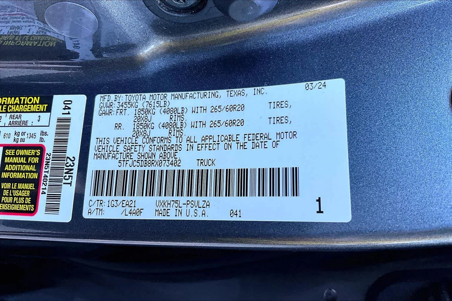 Used 2024 Magnetic Gray Metallic Toyota Limited Hybrid image 64