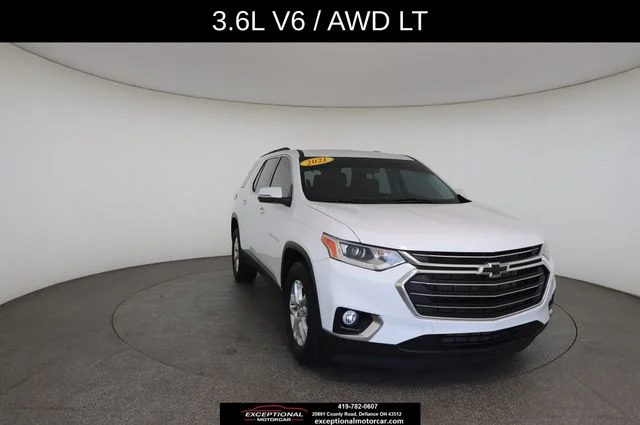 Used 2021 White Chevrolet 3LT W/Leather image 29