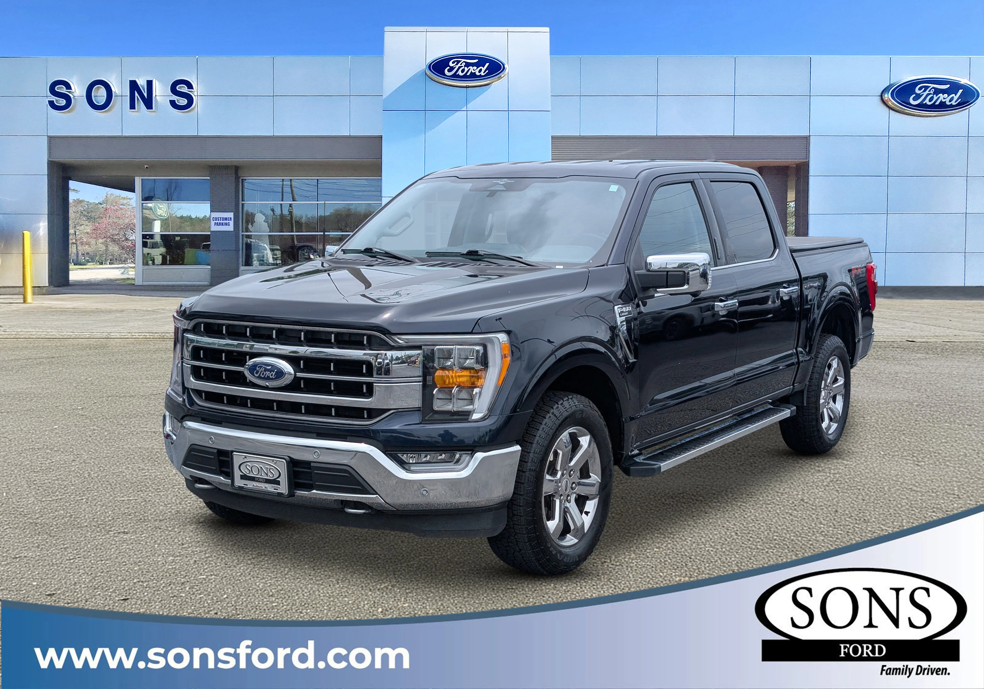 Used 2023 Antimatter Blue Metallic Ford LARIAT image 1