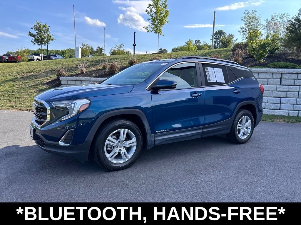 Certified Used 2021 BLUE EMERALD METALLIC GMC SLE image 4