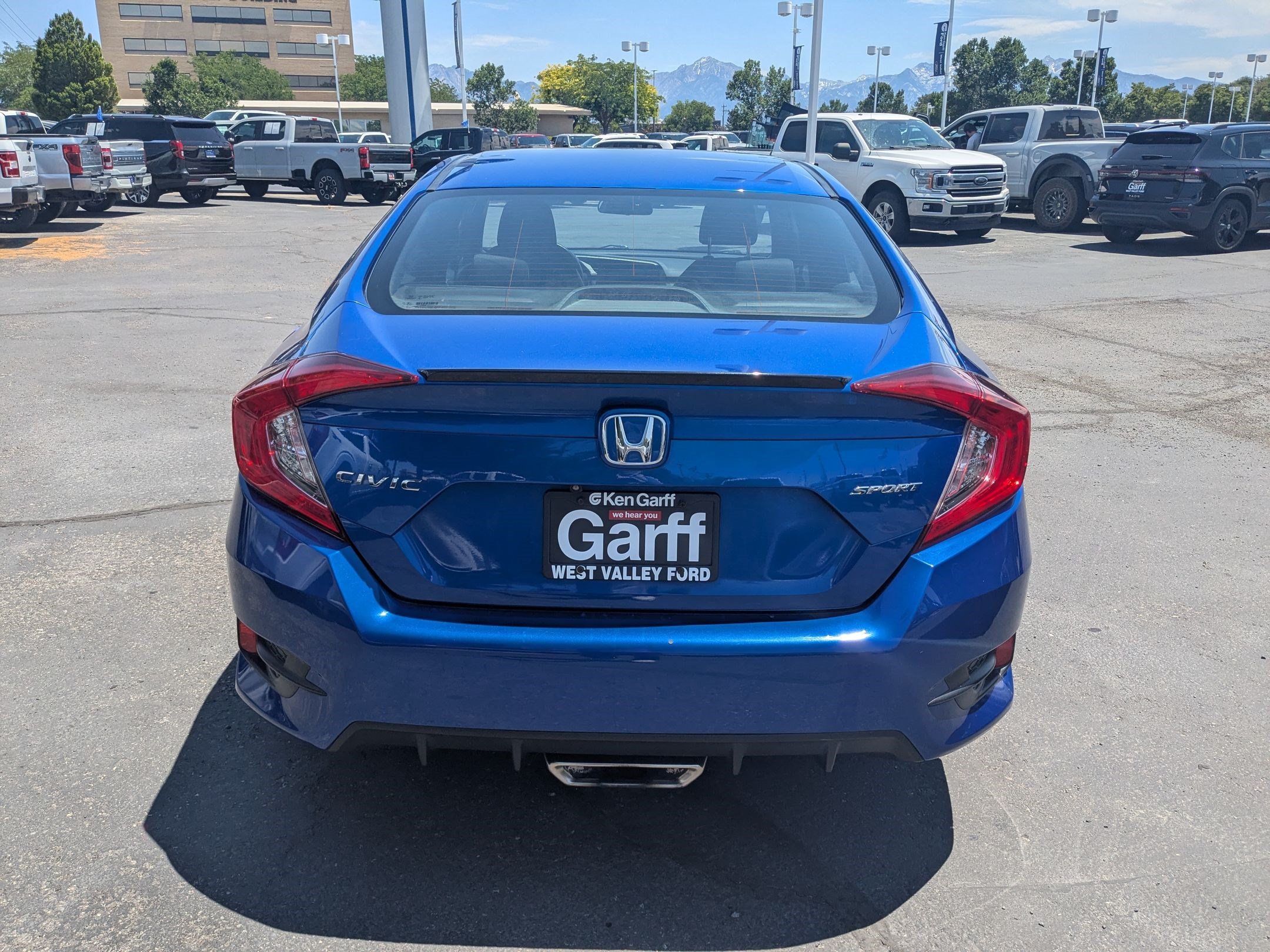 Used 2021 Aegean Blue Metallic Honda Sport image 4