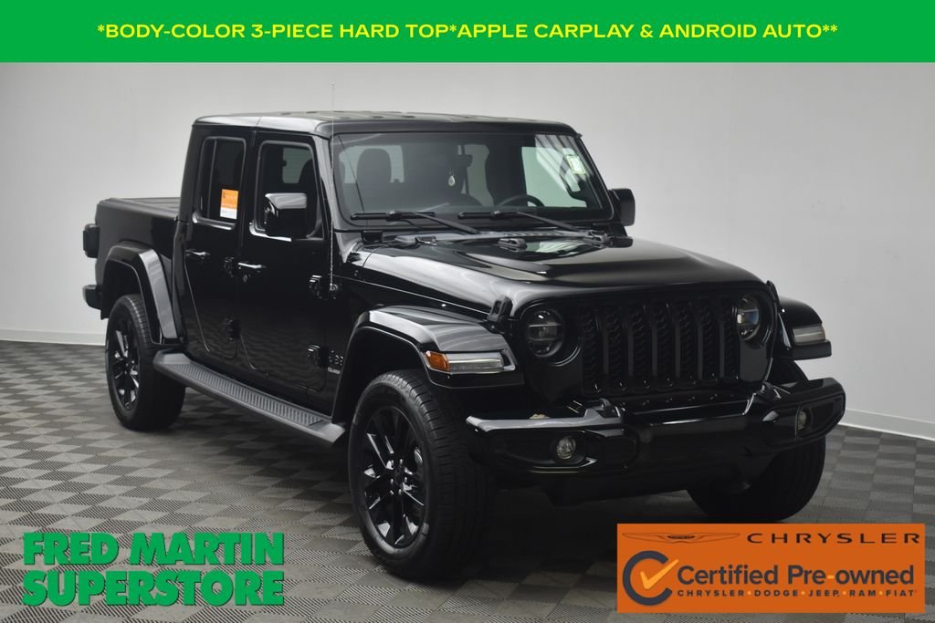 Certified Used 2021 Black Clearcoat Jeep Overland image 1