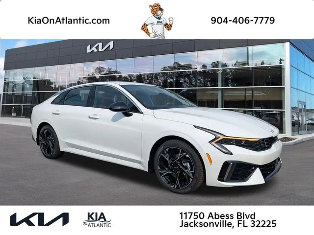 New 2026 Snow White Pearl Kia GT-Line FWD image 1