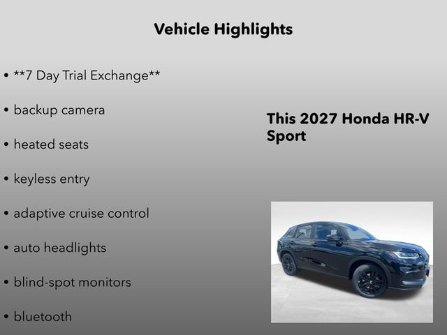 New 2027 Crystal Black Pearl Honda Sport image 5