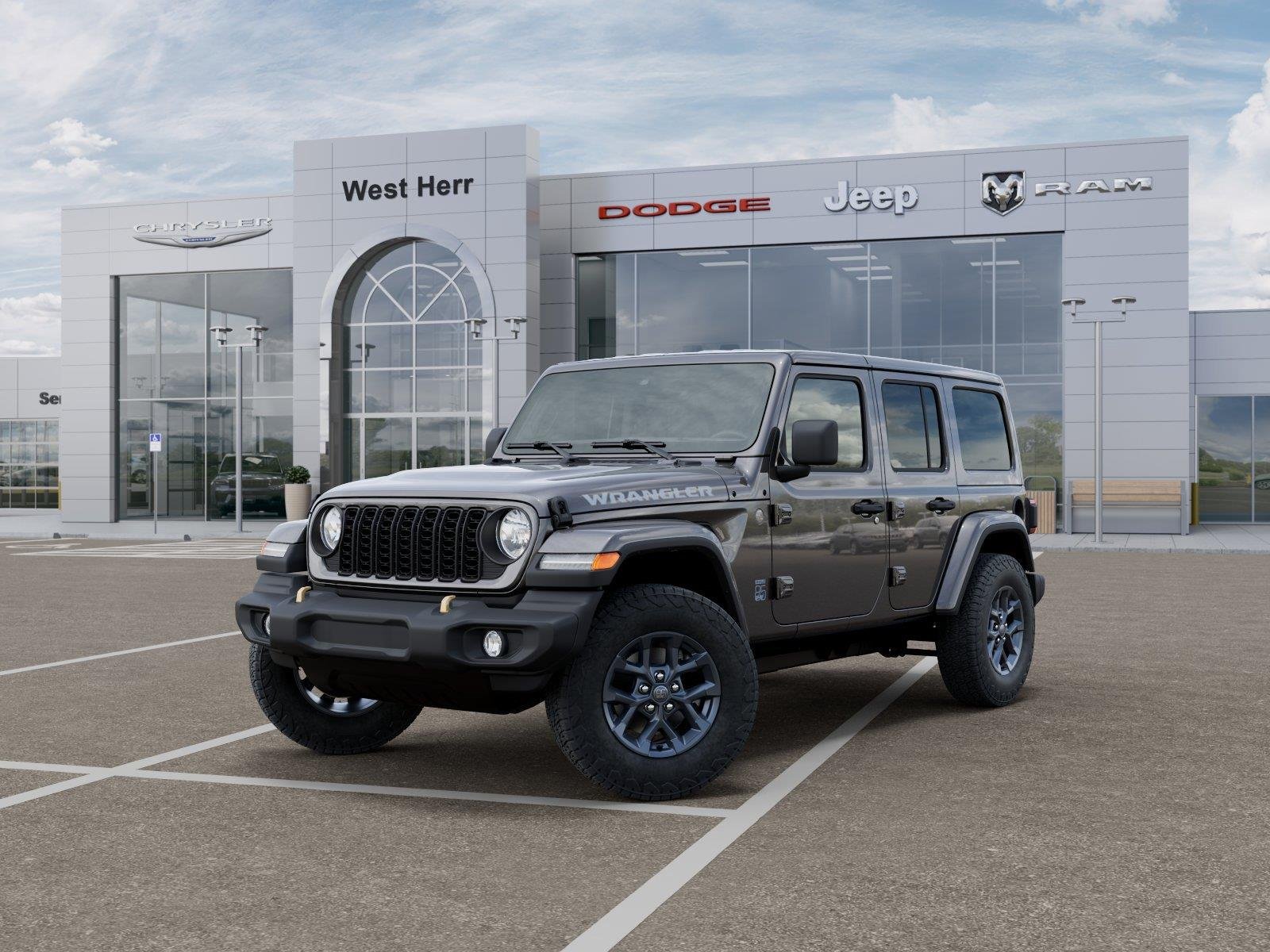 New 2026 Granite Crystal Metallic Clear-Coat Exterior Paint Jeep WRANGLER 4-DOOR 85TH ANNIVERSA image 1