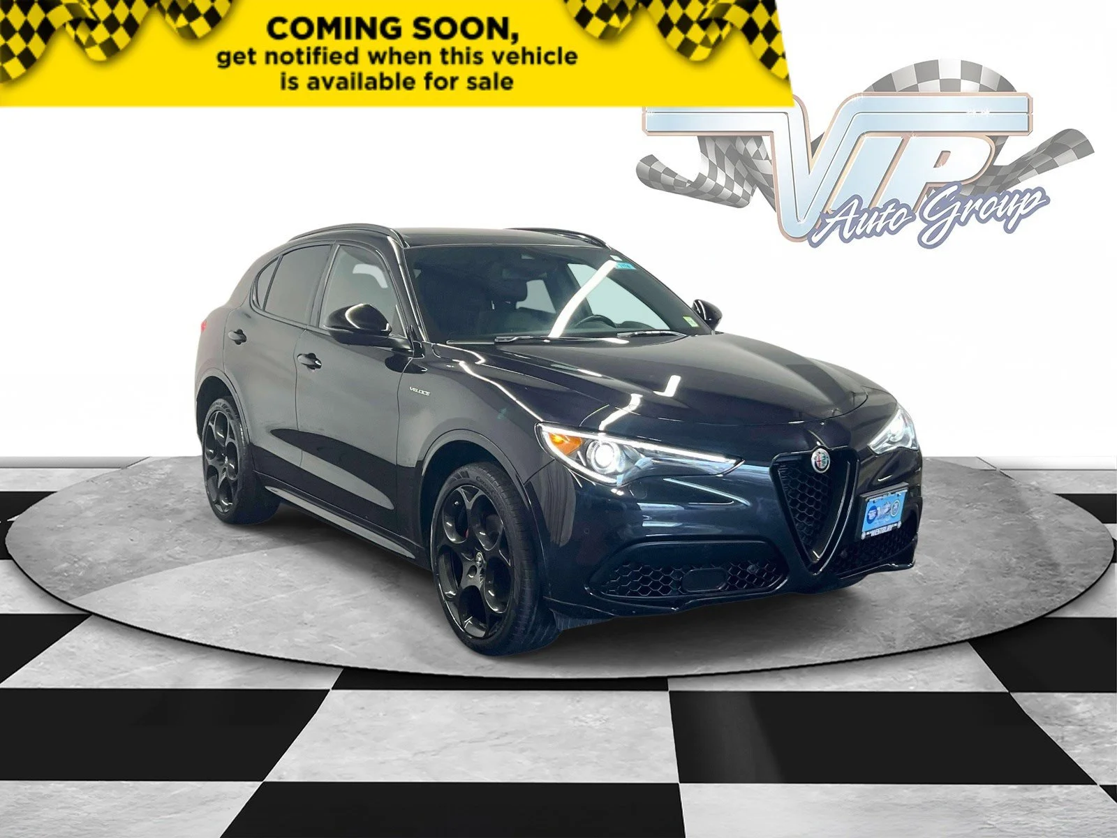 Used 2023 Vulcano Black Metallic Alfa Romeo Veloce image 1