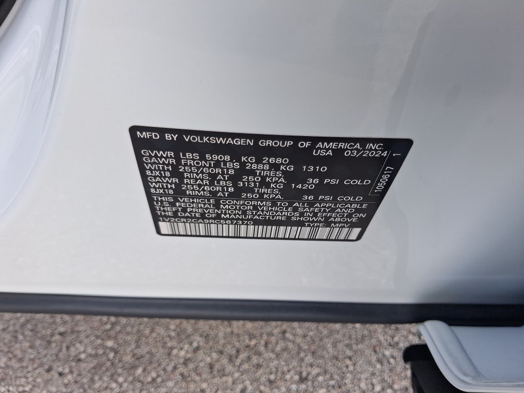 Certified Used 2024 White Volkswagen 2.0T Peak Edition SE w/Technology image 29