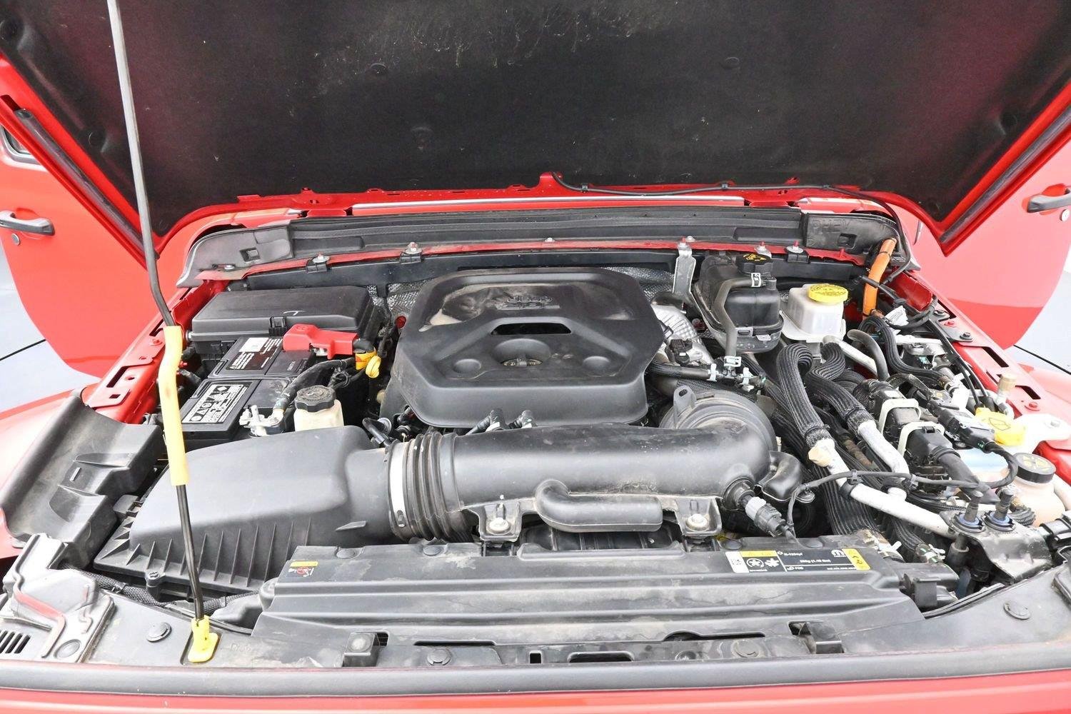 Used 2024 Firecracker Red Clearcoat Jeep Sahara image 29