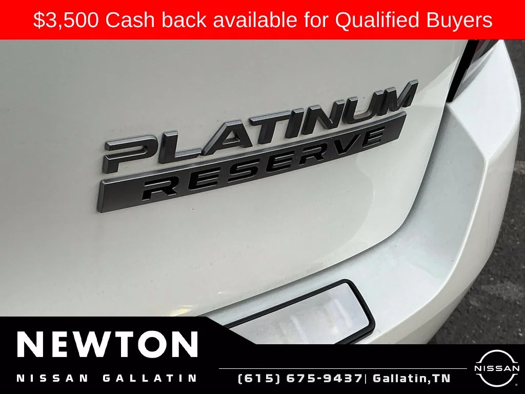 New 2026 Everest White TriCoat / Super Black Two-tone Nissan Platinum Reserve image 17