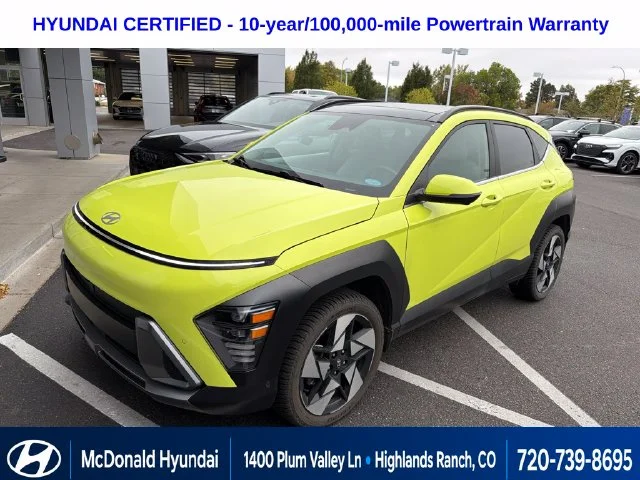 Used 2025 Yellow Hyundai Limited image 1