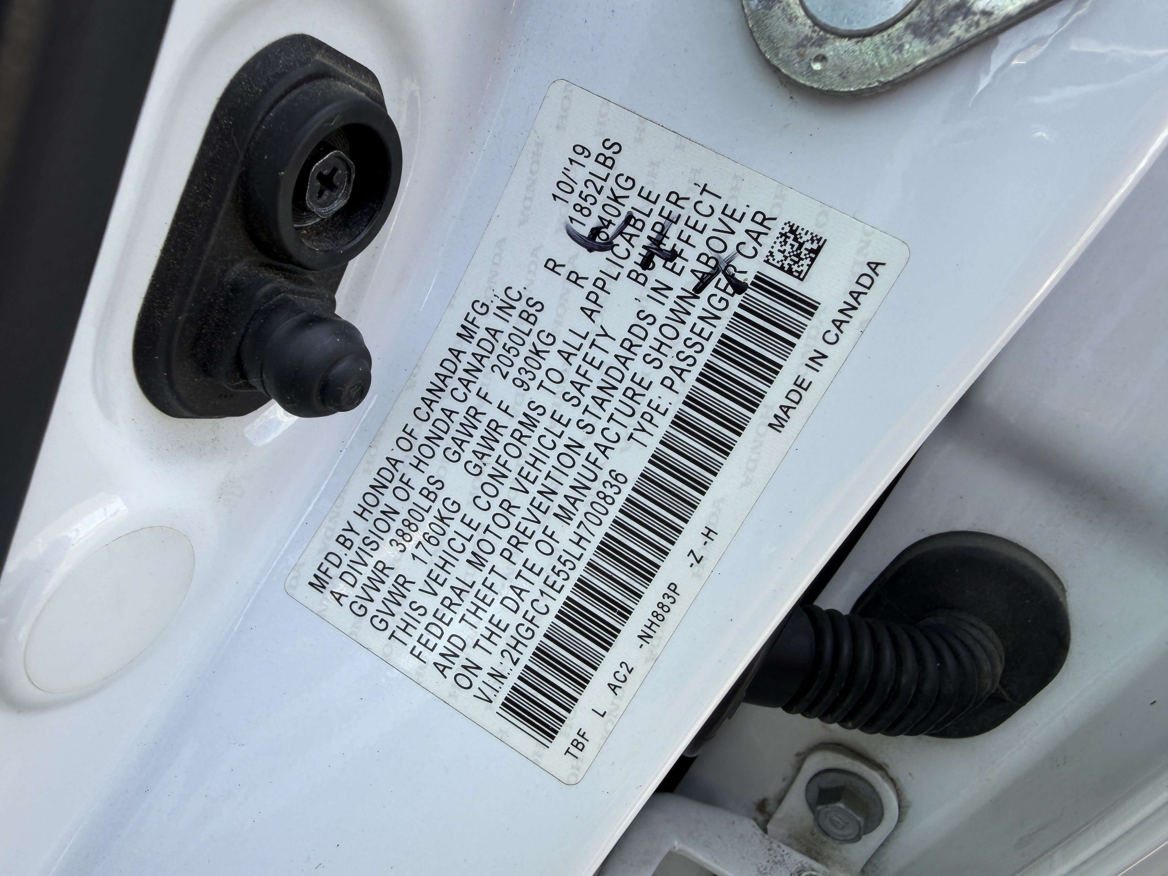 Used 2020 Platinum White Pearl Honda Si image 29