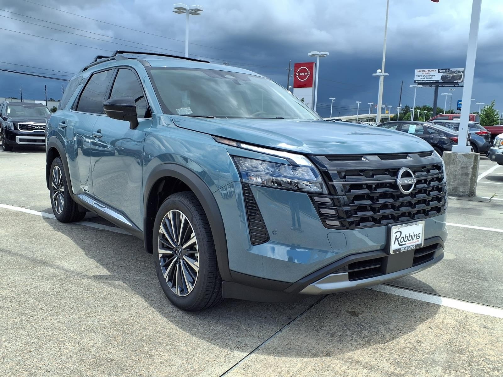 2026 Nissan Pathfinder Platinum Green at Robbins Nissan