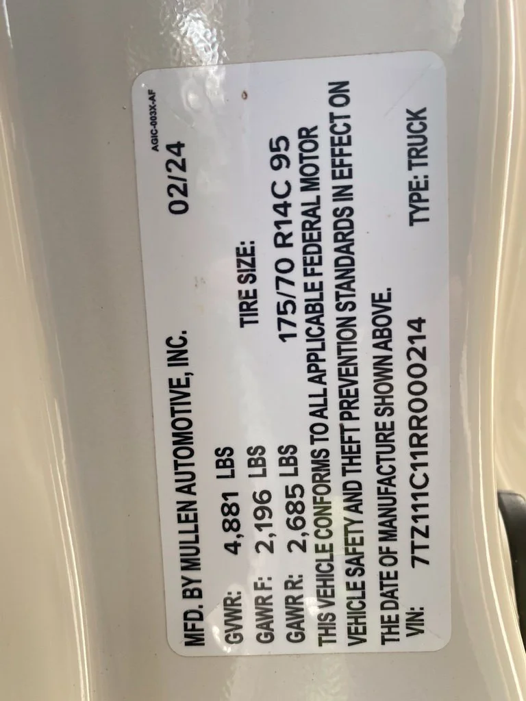 Used 2024 White MULLEN  image 29