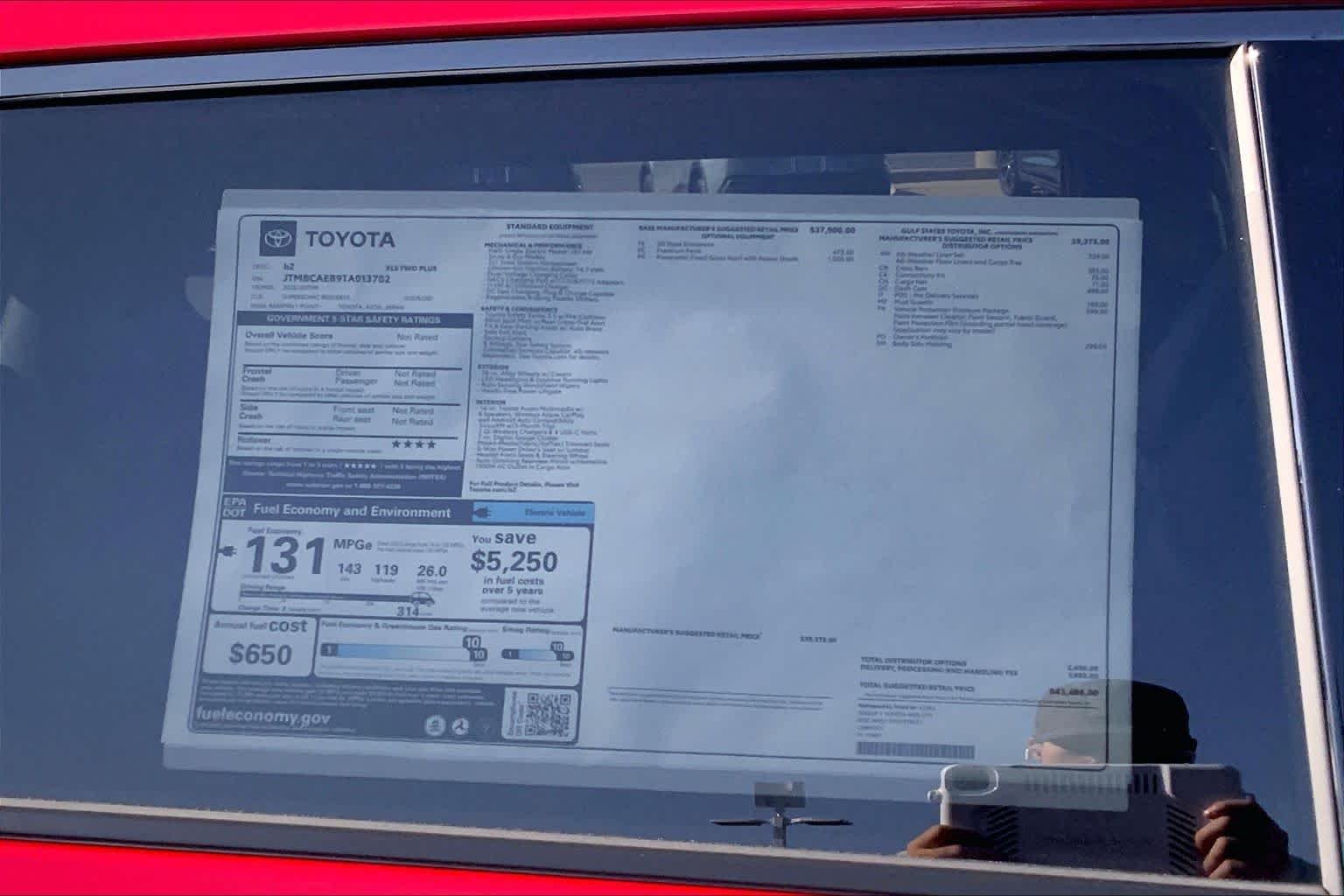 New 2026 Supersonic Red Toyota XLE image 22