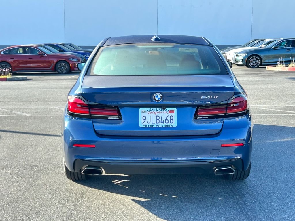 Certified Used 2023 Phytonic Blue Metallic BMW 540i image 4