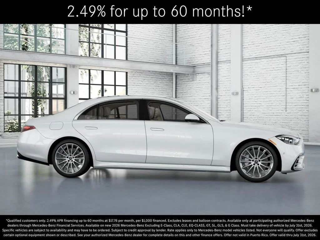 New 2026 MANUFAKTUR Moonlight White Metallic Mercedes-Benz S 500 image 57