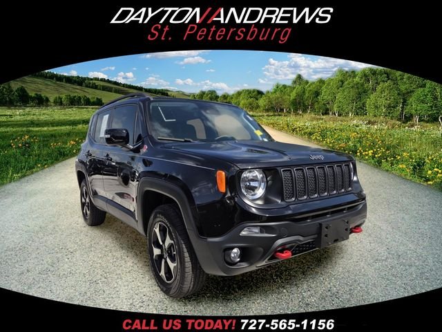 Certified Used 2022 Black Jeep Trailhawk image 1