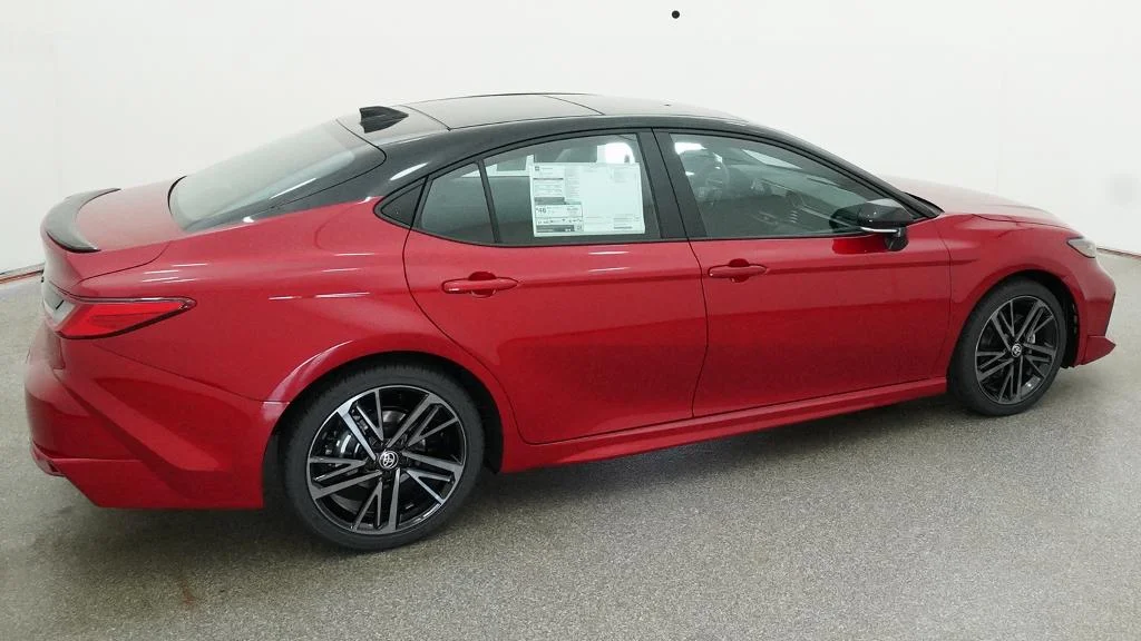 New 2026 Supersonic Red with Midnight Black Metallic roof Toyota XSE image 16