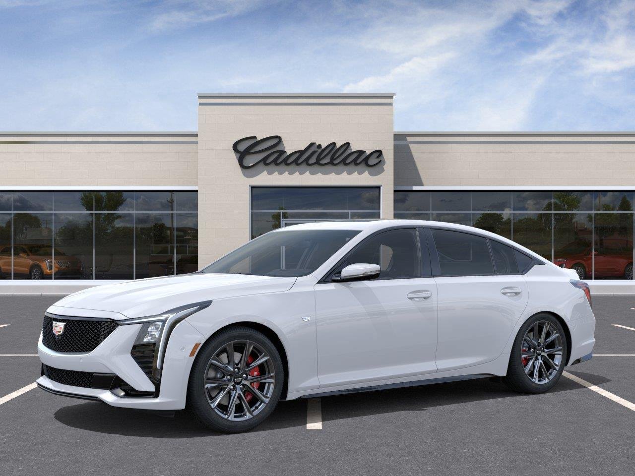 New 2026 Vibrant White Tricoat Cadillac Sport image 2