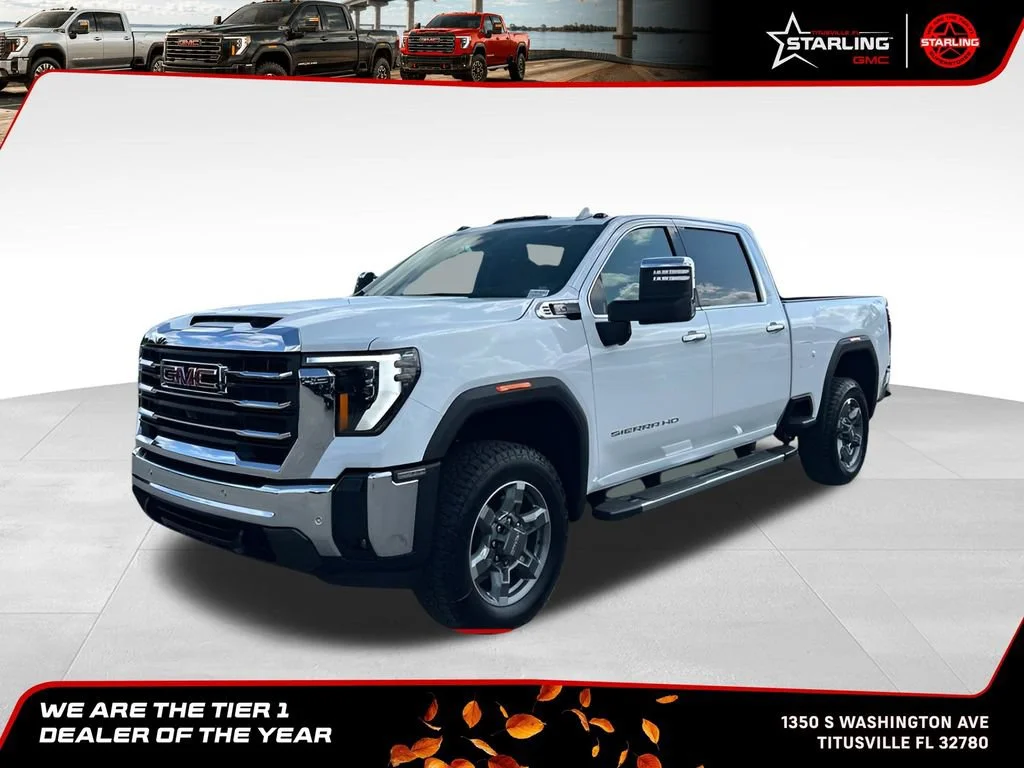 New 2026 Summit White GMC SLT image 1