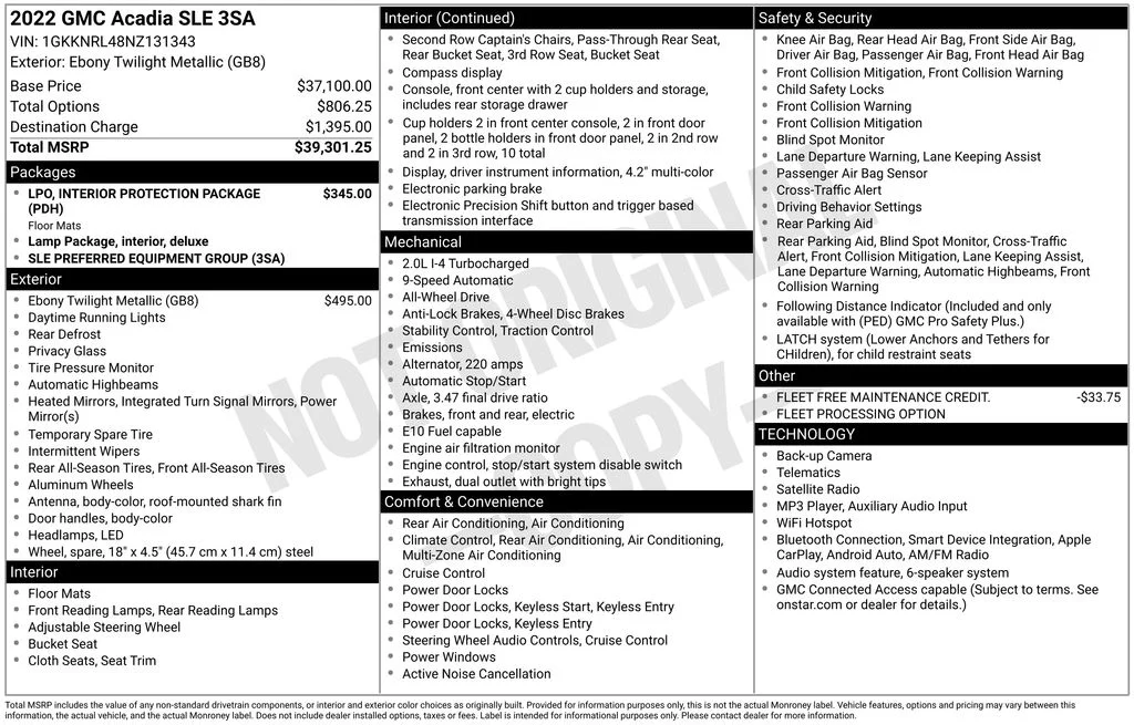 Used 2022 Black GMC SLE image 17