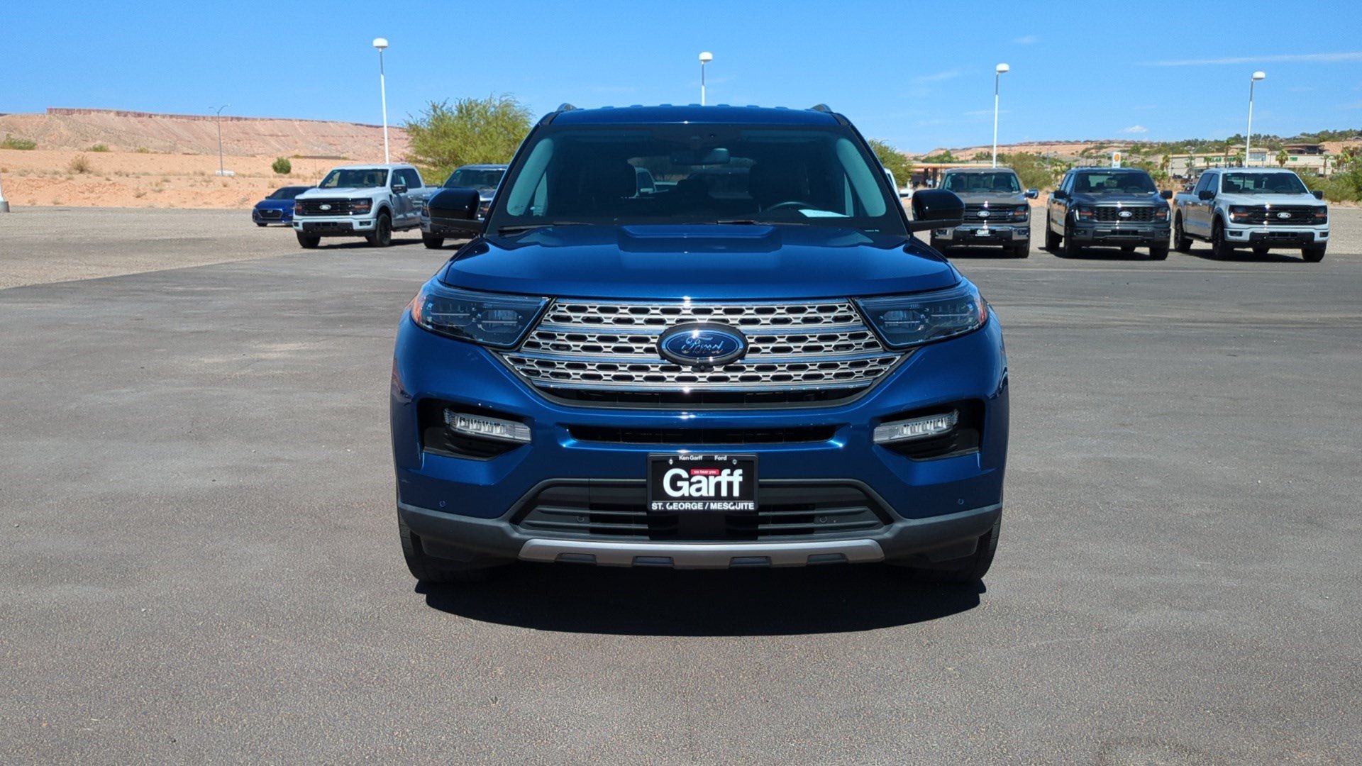 Used 2022 Blue Metallic Ford Limited image 8
