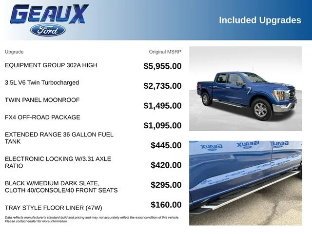 Certified Used 2023 Blue Metallic Ford XLT image 5